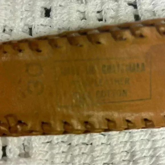 Women’s Vintage Woven Multicolor Leather Southwestern made in Guatemala Size 30 - Picture 6 of 16